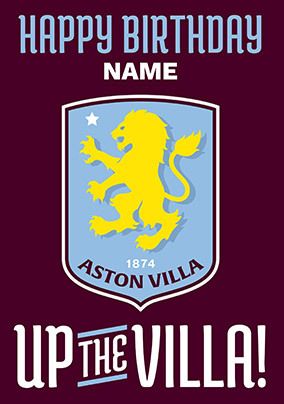 Photo of Aston Villa Football Crest Birthday Card