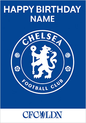 Chelsea Football Club Birthday Card
