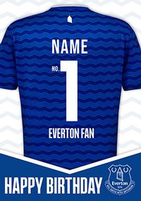 Tap to view Everton Football T-shirt Birthday Card