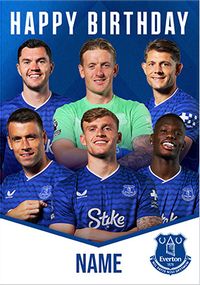 Tap to view Everton Male Football Players Birthday Card