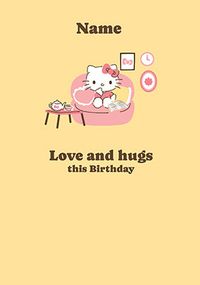 Tap to view Hello Kitty Love And Hugs Birthday Card