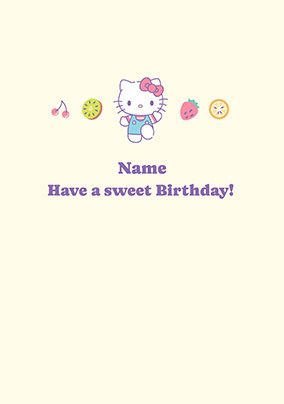 Hello Kitty Sweet Birthday Card