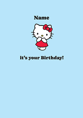 Hello Kitty It's Your Birthday Card