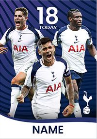 Tap to view Tottenham Hotspur Football Players 18th Birthday Card