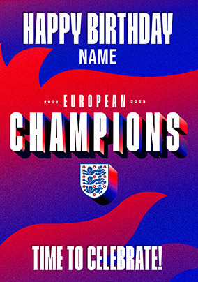 Lioness 2025 European Champions Birthday Card