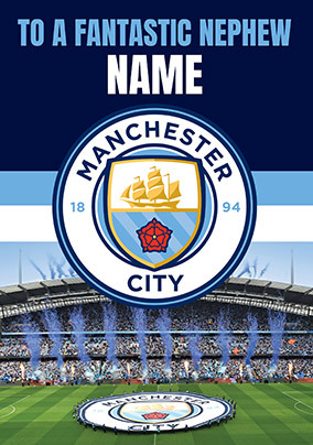 Manchester City Football Birthday Card