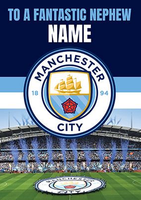 Photo of Manchester City Football Birthday Card
