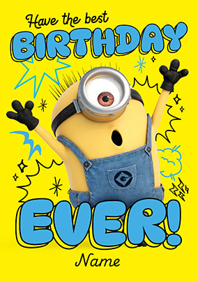 Minions The Best Birthday Ever Card