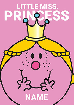 Little Miss Princess Birthday Card