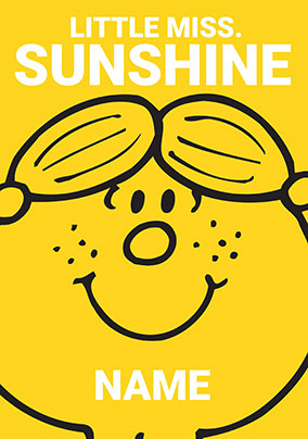 Little Miss Sunshine Birthday Card