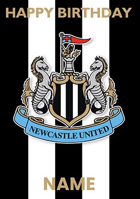 Photo of Newcastle United Football Birthday Card