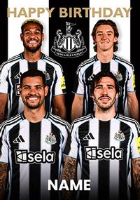 Tap to view Newcastle Male Football Players Birthday Card