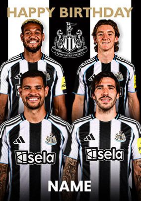 Photo of Newcastle Male Football Players Birthday Card
