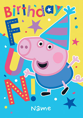 Peppa Pig Georgie Birthday Card