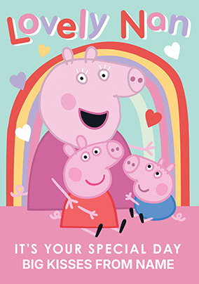 Peppa Pig Lovely Nam Birthday Card
