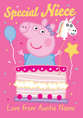 Peppa Pig Special Niece Birthday Card