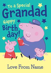 Tap to view Peppa Pig Special Grandad Birthday Card