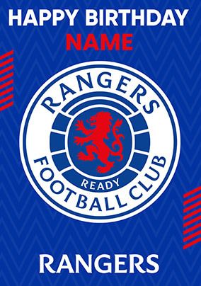 Photo of Rangers Football Club Logo Birthday Card