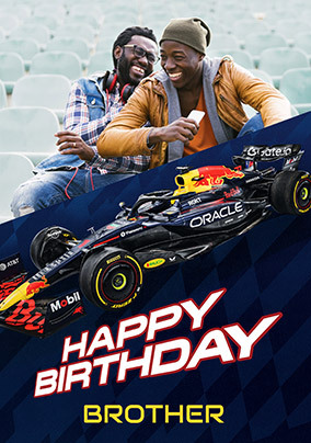 RedBull Racing Birthday Photo Card