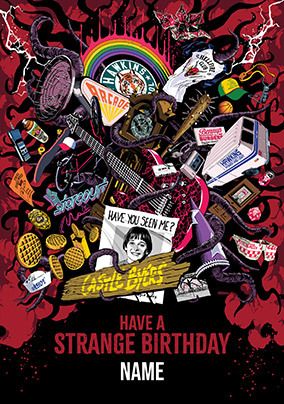 Photo of Stranger Things Collage Birthday Card