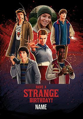 Photo of Stranger Things Poster Birthday Photo Card