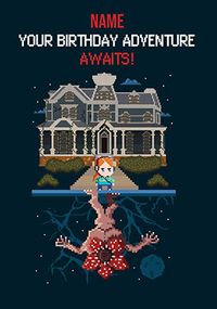 Tap to view Stranger Things Video Game Birthday Card