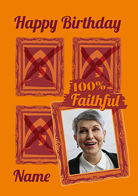 The Traitors 100% Faithful Birthday Photo Card