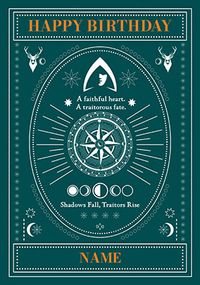 Tap to view The Traitors Fate Birthday Card