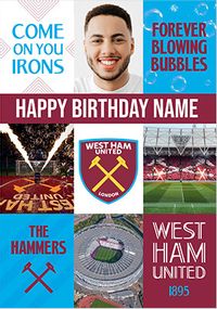 Tap to view West Ham United Birthday Photo Card