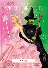 Tap to view Wicked Glinda And Elphaba Birthday Card