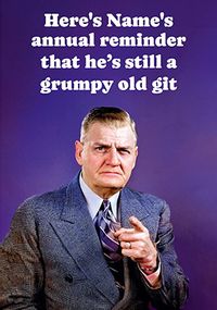 Tap to view Grumpy Old Git Personalised Birthday Card