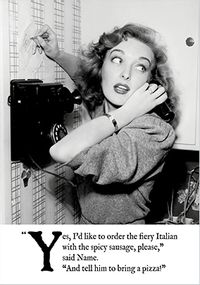 Tap to view Fiery Italian Order Birthday Card