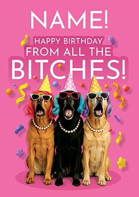 Photo of From All The Bitches Birthday Card