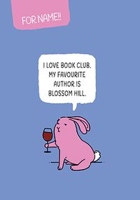 Tap to view I Love Book Club Birthday Card