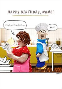 Tap to view Prick With A Fork Birthday Card