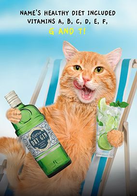 Photo of Vitamin G And T Birthday Card