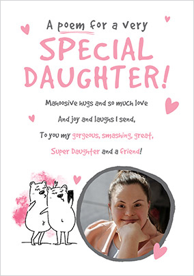 Special Daughter Birthday Poem Photo Card