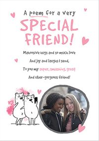 Tap to view Special Friend Birthday Poem Photo Card