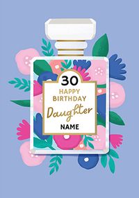 Tap to view Daughter Perfume Bottle 30th Birthday Card