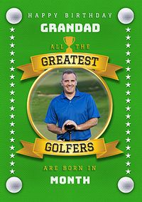 Tap to view Greatest Golfers Photo Upload Birthday Card