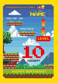 Tap to view Another Level Gaming 10th Birthday Card