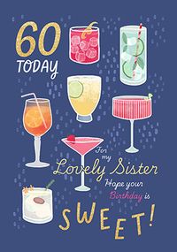Tap to view Sister 60th Sweet Birthday Card