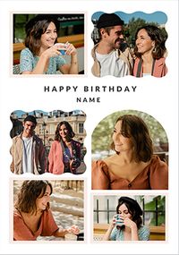 Tap to view 6 Photo Upload Birthday Card