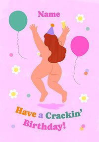 Tap to view Have a Crackin' Birthday Pink Personalised Card