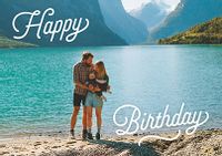 Tap to view Simple Full Photo Happy Birthday Landscape Card