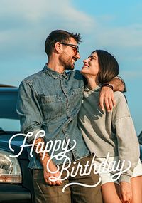 Tap to view Simple Full Photo Happy Birthday Card