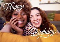 Tap to view Simple Full Photo Upload Landscape Birthday Card