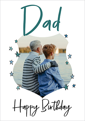 Dad Little Things Photo Birthday Card