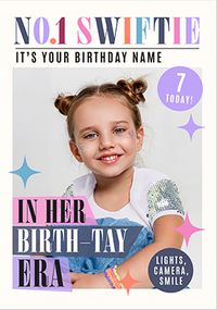 Tap to view No.1 Swiftie Magazine 7th Birthday Photo Card