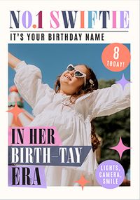Tap to view No.1 Swiftie Magazine 8th Birthday Photo Card